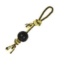 צעצוע לכלבחבל דנטלי עם כדור קוצים B342