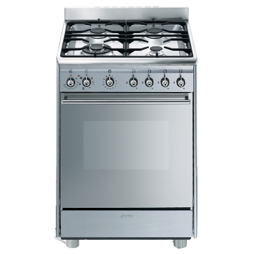 תנור משולב כיריים Smeg SSA60MX9