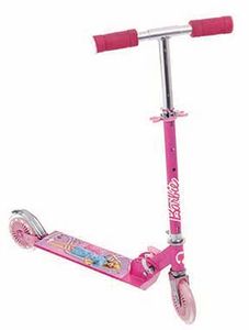 קורקינט לילדים מתקפל עם ידית מתכווננת לגילאי 3-8 שנים - ברבי