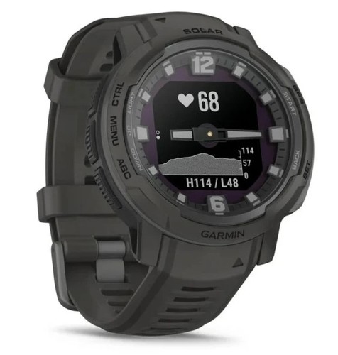 שעון ספורט חכם Garmin Instinct Crossover Solar Graphite