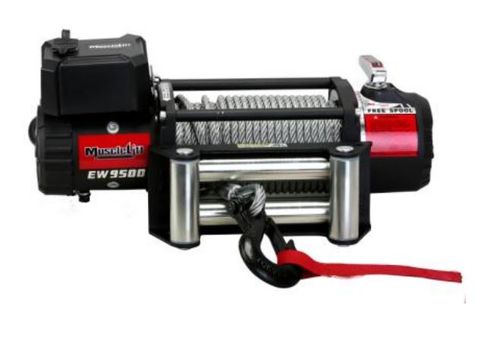כננת משיכה 12V MUSCLELIFT דגם EW9500 כבל פלדה