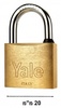 מנעול תליה20מ"מ- 90100002 Yale