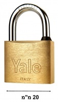 מנעול תליה20מ"מ- 90100002 Yale