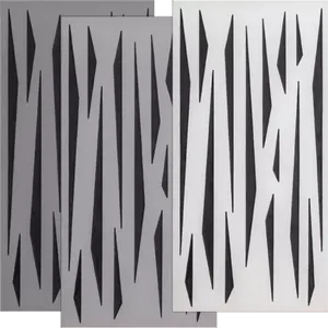 זוג לוכדי באס ממברנה לקיר Artnovion Vector Doble W Blanc Nero Fabric