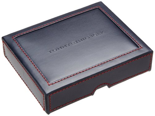 TOMMY HILFIGER ארנק עור יוקרתי לגבר עם תא למטבעות 