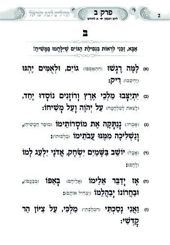דוגמה מתוך געגועים להשם לבת ישראל