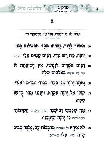 דוגמה מתוך געגועים להשם לבת ישראל