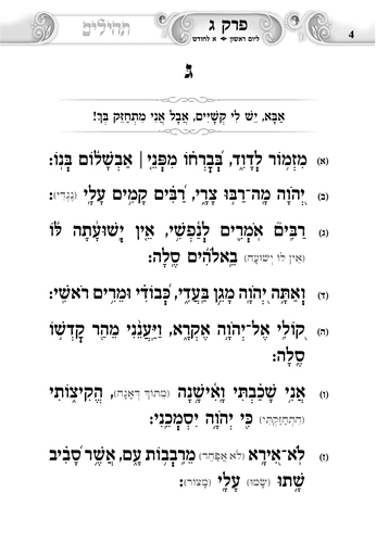 דוגמה מתוך ספר תהילים געגועים להשם