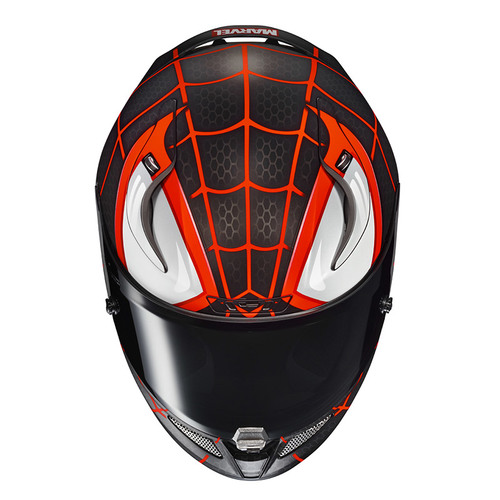 קסדת קרבון רפה 11 די סי שחור / אדום  - HJC RPHA 11 MARVEL MILES MORALES 
