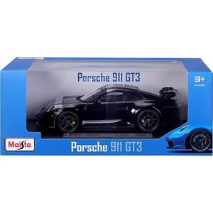דגם מכונית פורשה שחור 1:18- Maisto  Porsche 911  GT3 Coupe 2022