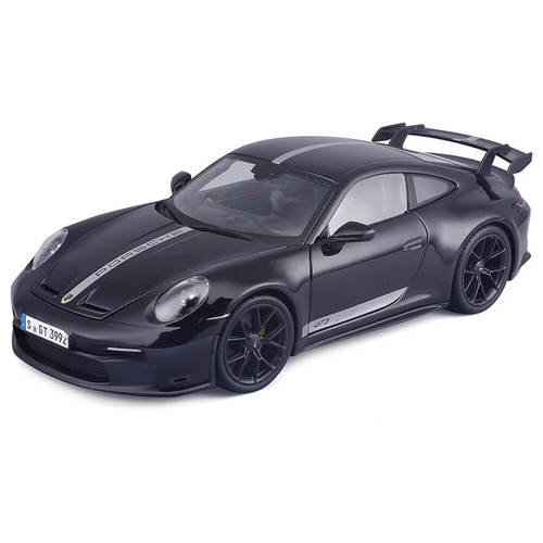 דגם מכונית פורשה שחור 1:18- Maisto  Porsche 911  GT3 Coupe 2022