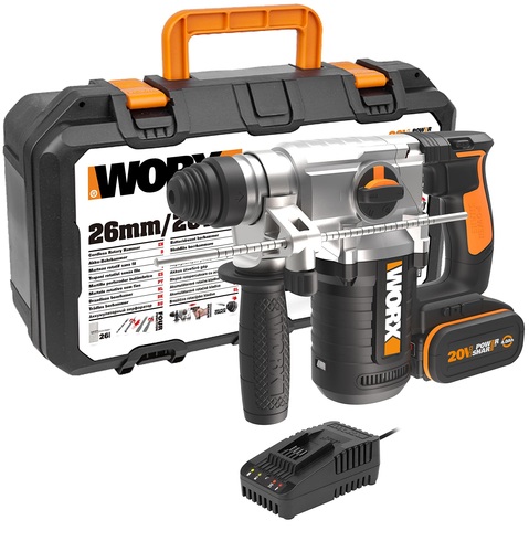 פטישון 20V כולל סוללה 4AH דגם WX392 מתוצרת WORX