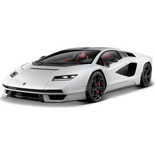 דגם מכונית למבורגיני קונטאש  לבן Lamborghini Countach - LPI 1:18