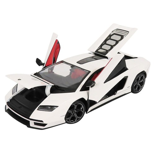 דגם מכונית למבורגיני קונטאש  לבן Lamborghini Countach - LPI 1:18