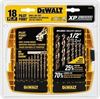 סט 18 מקדחים HSS למתכת 1.5-13MMמבית DEWALT