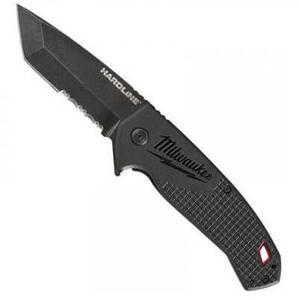 סכין מתקפלת עם להב משונן Milwaukee Hardline