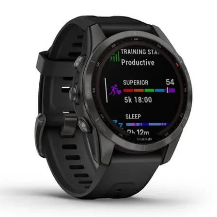 שעון ספורט חכם Garmin Fenix 7s Sapphire Solar Titanium
