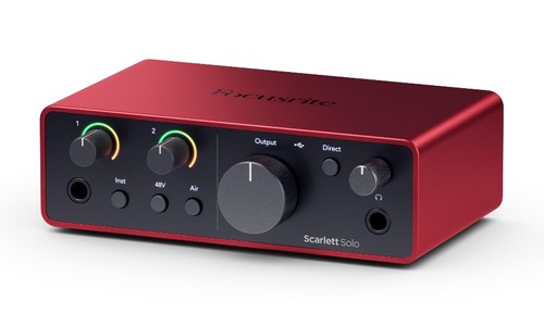 כרטיס קול  - Focusrite Scarlett SOLO G4 - הדור הרביעי