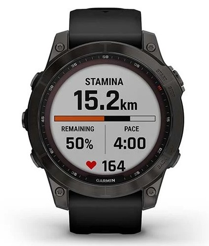 שעון ספורט חכם Garmin Fenix 7 Sapphire Solar Titanium