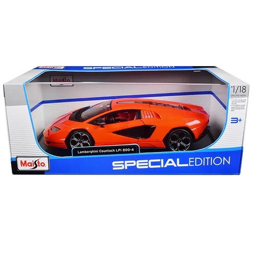 מכונית למבורגיני קונטאש כתום Maisto Lamborghini Countach LPI-  1:18