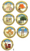 20 חיתוכים קטנים אושפיזין בעיטור נצנצים