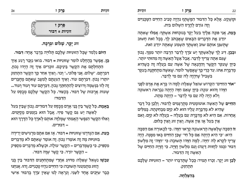 דוגמה מתוך 5 דקות זוגיות