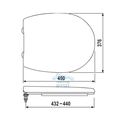 SANIT 56.750.01..0000 | מושב אסלה רוקה מקורי דגם D-R | לבן ROCA