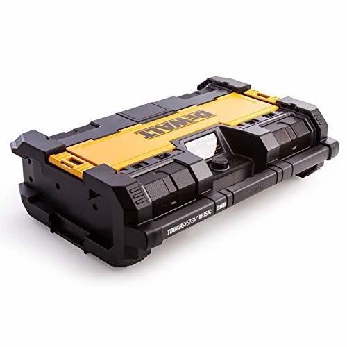 מערכת שמע ורדיו אתר DEWALT DWST1-75633 מסדרת ToughSystem - רדיו בלוטות' 40W עם תצוגה רחבה ומטען סוללות מובנה