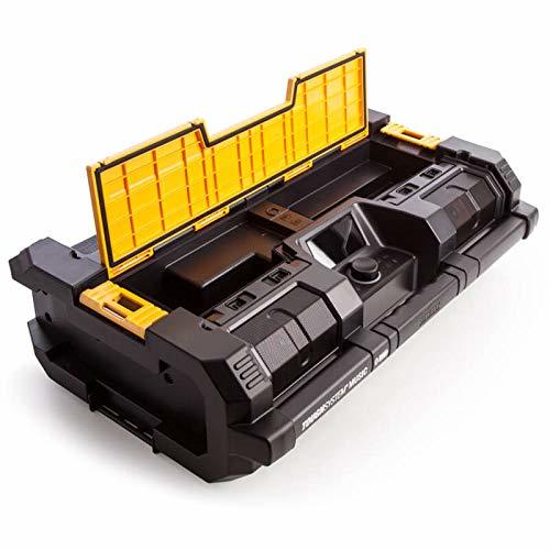 מערכת שמע ורדיו אתר DEWALT DWST1-75633 מסדרת ToughSystem - רדיו בלוטות' 40W עם תצוגה רחבה ומטען סוללות מובנה