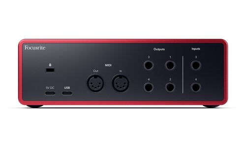 כרטיס קול  - Focusrite Scarlett 4i4 G4 - הדור הרביעי