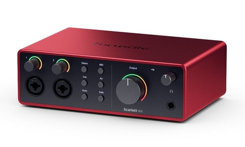 כרטיס קול  - Focusrite Scarlett 4i4 G4 - הדור הרביעי