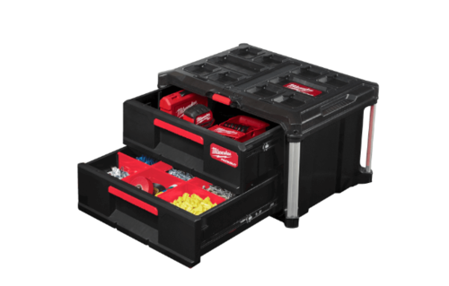 ארגז פקאאוט מילווקי 2 מגירות PACKOUT של Milwaukee 