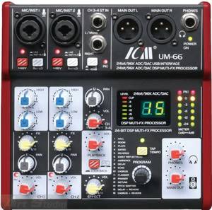 מיקסר משולב כרטיס קול ICM UM-66