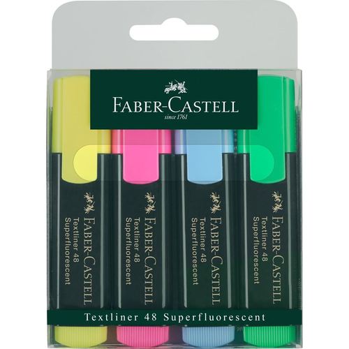 סט 4 מרקרים זוהרים TEXTLINER 1548 REFILL