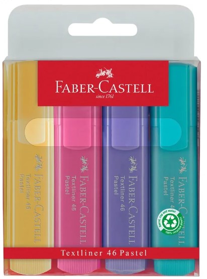 סט 4 מרקרים להדגשה TEXTLINER 1546 PASTEL