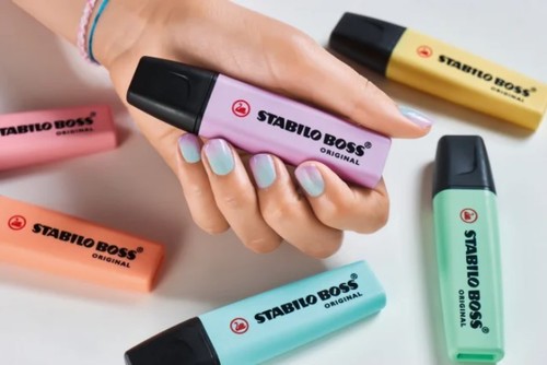 סט 4 טושי הדגשה STABILO BOSS PASTEL