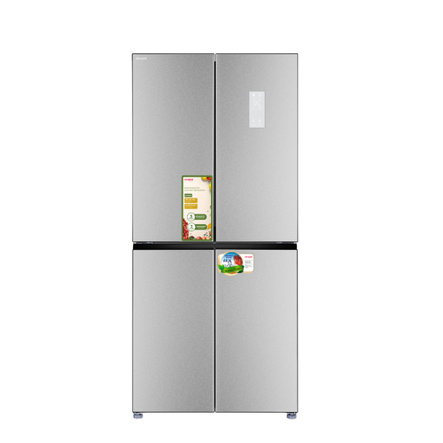 מקרר 4 דלתות נפח 466 ליטר 6500 aiwa japan INOX דגם AI-460WEXA-IN נירוסטה