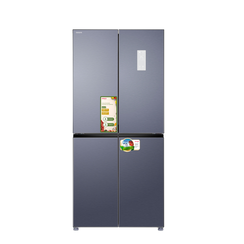 מקרר 4 דלתות 466 ליטר 6500 aiwa japan דגם AI-460WEXA-EG אפור שחור