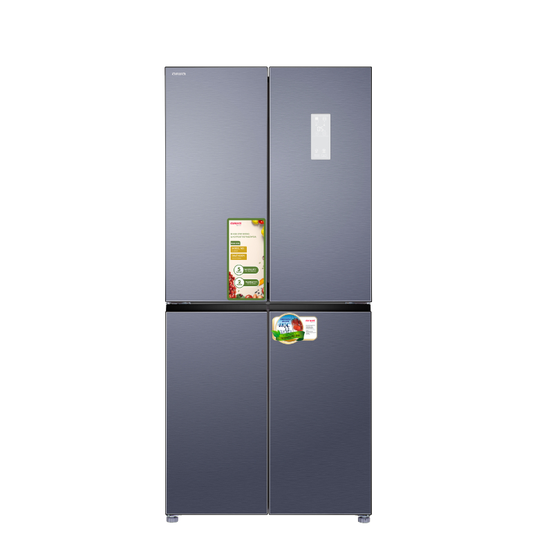 מקרר 4 דלתות 466 ליטר 6500 aiwa japan דגם AI-460WEXA-EG אפור שחור