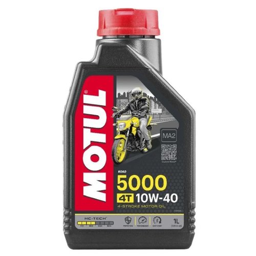 שמן טכנוסינטטי לאופנוע 5000 צמיגות 10W40 מבית MOTUL
