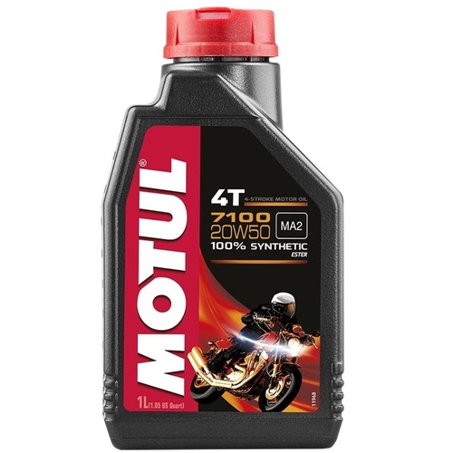 שמן סינטטי מלא לאופנוע 7100 צמיגות 20W50 מבית MOTUL