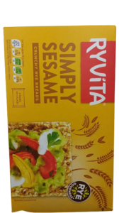 פת פריכה מקמח שיפון ושומשום 250 גרם RYVITA