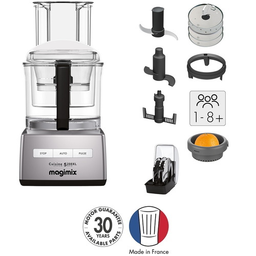 מעבד מזון מקצועי Magimix CS5200CBL כולל מסחטת הדרים