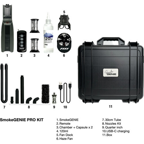 קיט מכונת עשן וערפל מקצועי SmokeGENIE Professional Kit