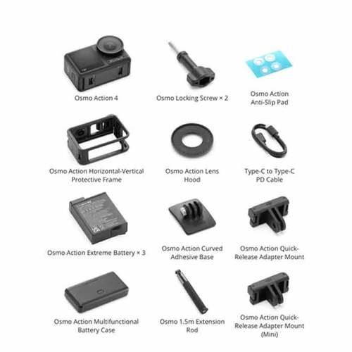 DJI Osmo Action 4 Adventure Combo רשמי