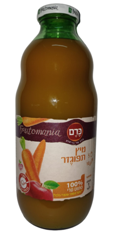 מיץ תפוזגזר 1 ליטר כרם