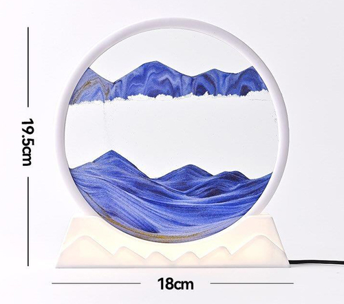 מנורת אווירה חול נע MOVING SAND ART