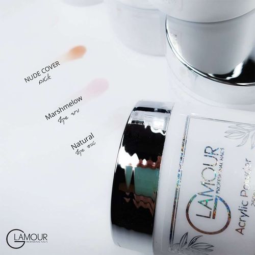 אבקת אקריל 250 ג’ – Glamour (Natural Pink)
