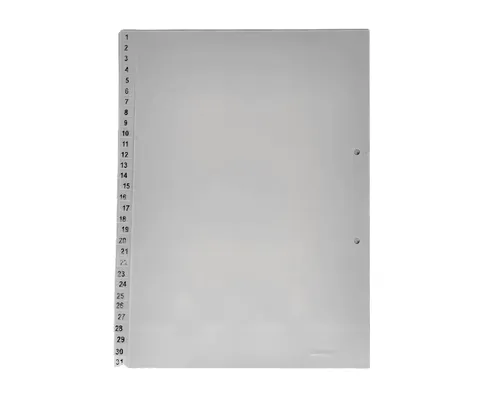 סט חוצצים A4 מפלסטיק - 1-31