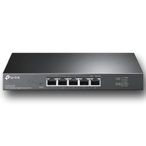 מתג מתכת במהירות  TP-Link SG105-M2 5port 2.5Gbps